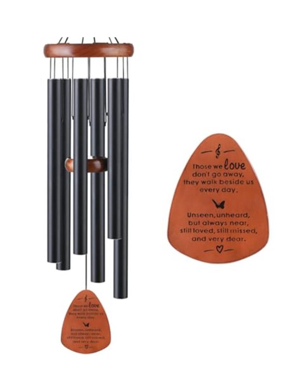 Memorial Wind Chimes, Sympathy Gift for Loss of Loved One, Outdoor Garden - G